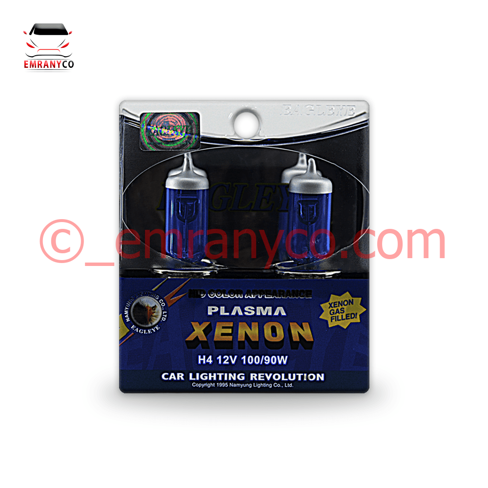 00101002 لامپ سه خار آبی وکیوم عقاب - تصویر 1