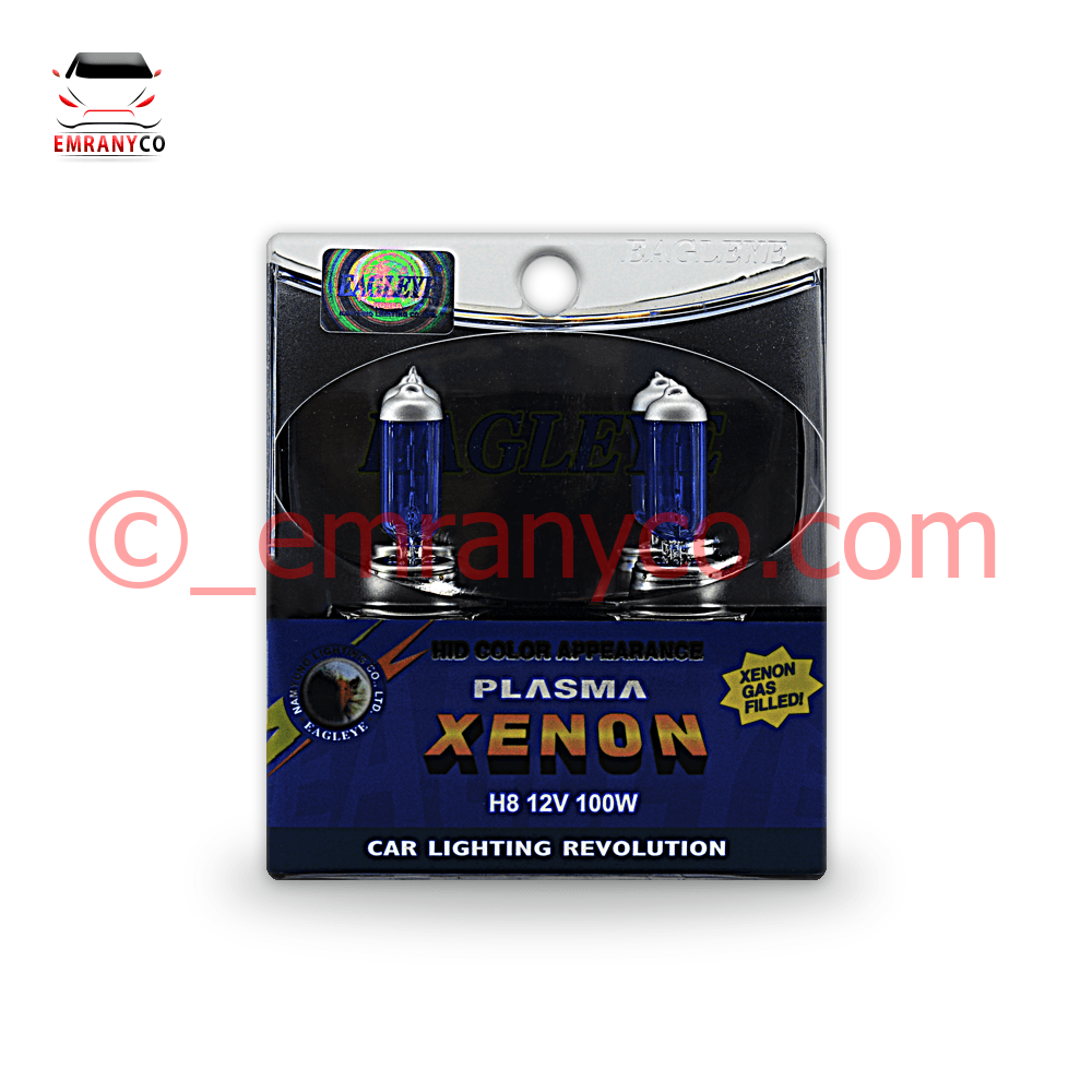 00101009 لامپ 12 ولت H8 آبی وکیوم - تصویر 1