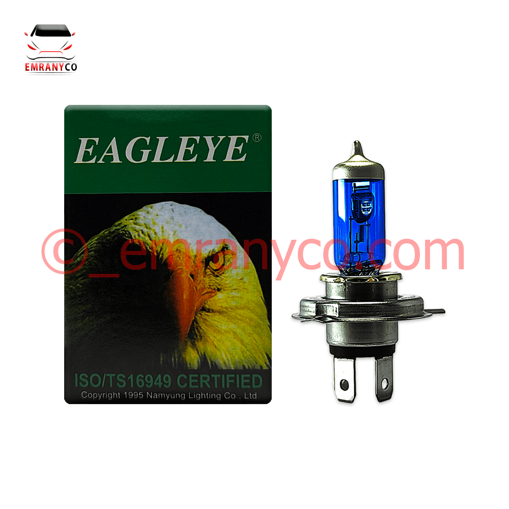 00101043 لامپ سه خار 12 ولت عقاب 100 وات آبی - تصویر 1