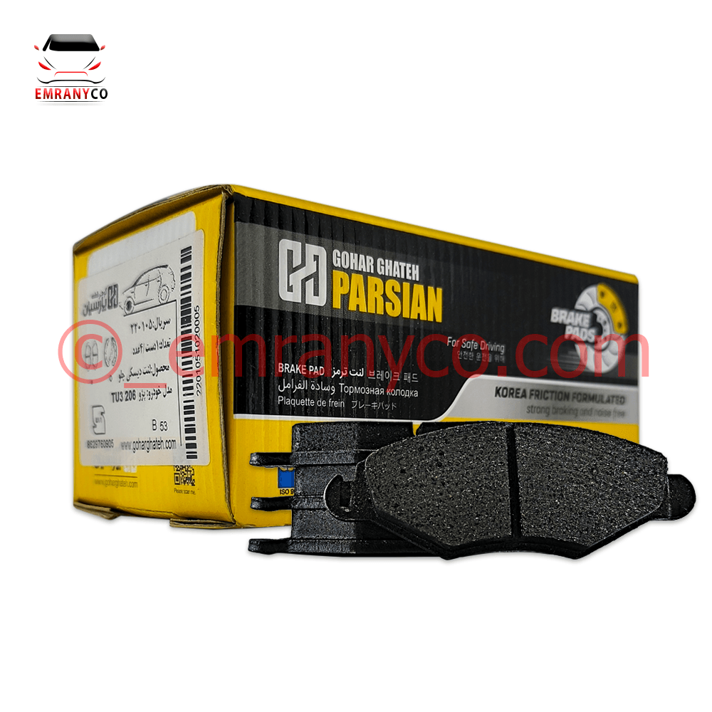 00601028 (3) لنت جلو پژو 206 تیپ 2 پارسیان - تصویر 1