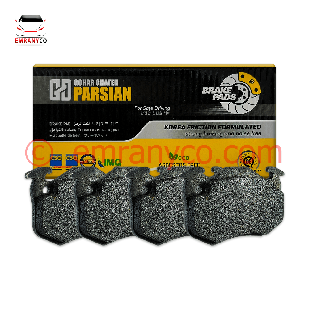 00601038 (1) لنت عقب پژو 206 تیپ 5 پارسیان - تصویر 1