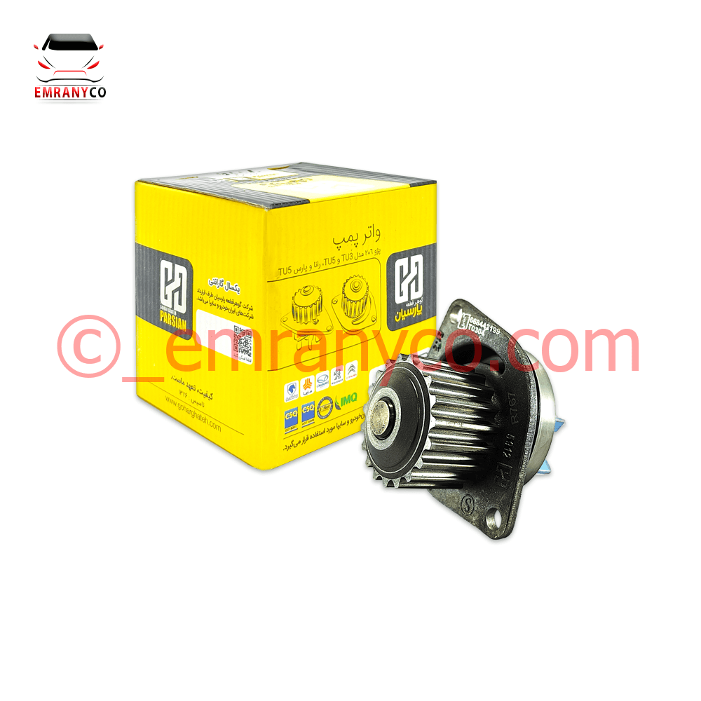 00601044 (1) واتر پمپ پژو 206 تیپ 5 گوهر قطعه پارسیان - تصویر 1