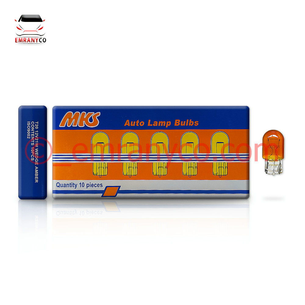 201037 (1) لامپ آریایی T20 یک کنتاکت نارنجی MKS - تصویر 1