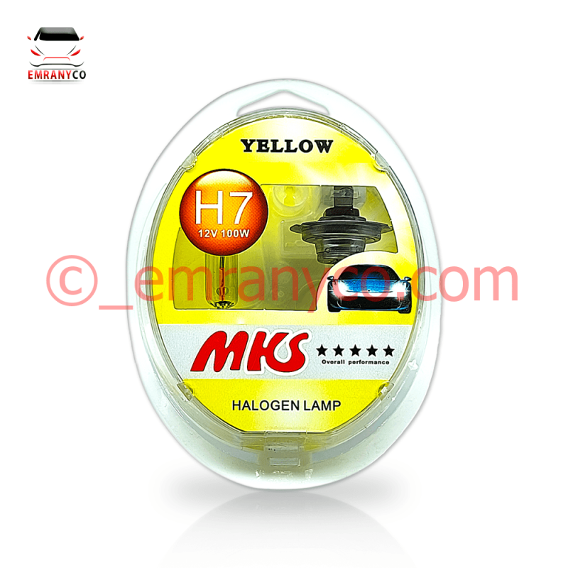 لامپ دو فیش زرد وکیوم MKS - تصویر 1