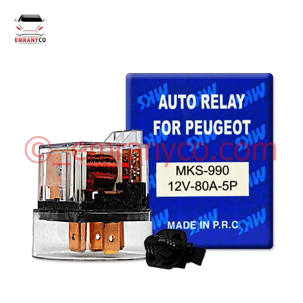 00501082 (1) رله فن پژو 405 ضدآب 80 آمپر MKS - تصویر 1