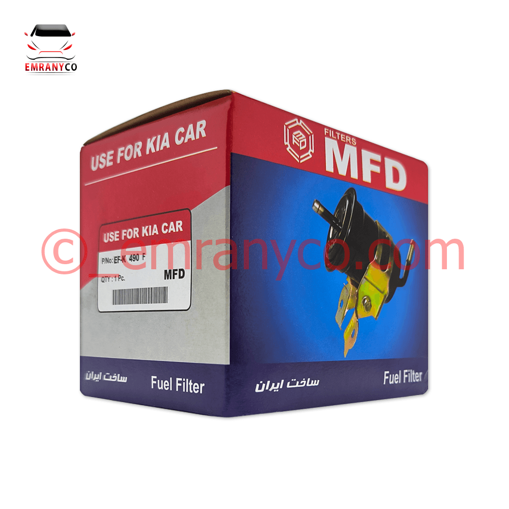 01001011 (1) صافی بنزین پراید انژکتور سر کج - تصویر 1