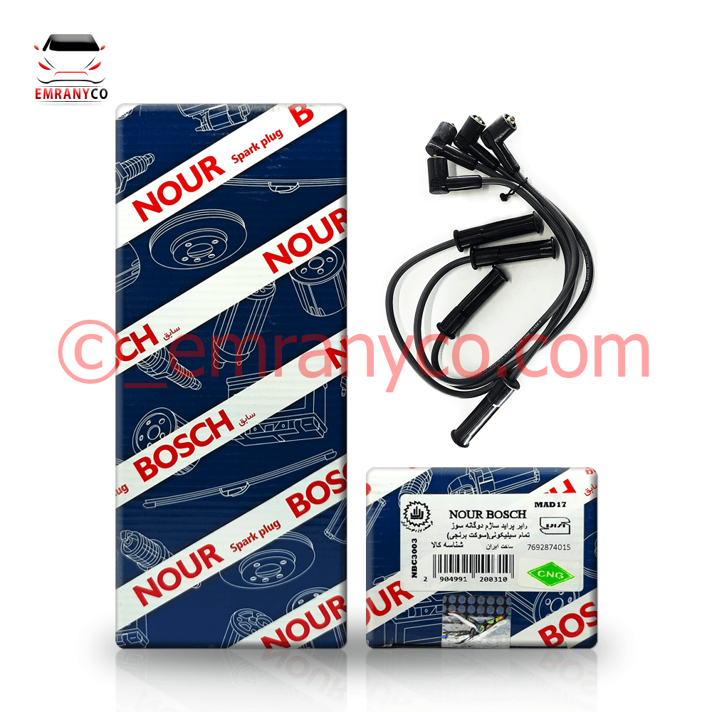 1301037 (1) وایر شمع پراید ساژم دو گانه سوز نور - تصویر 1