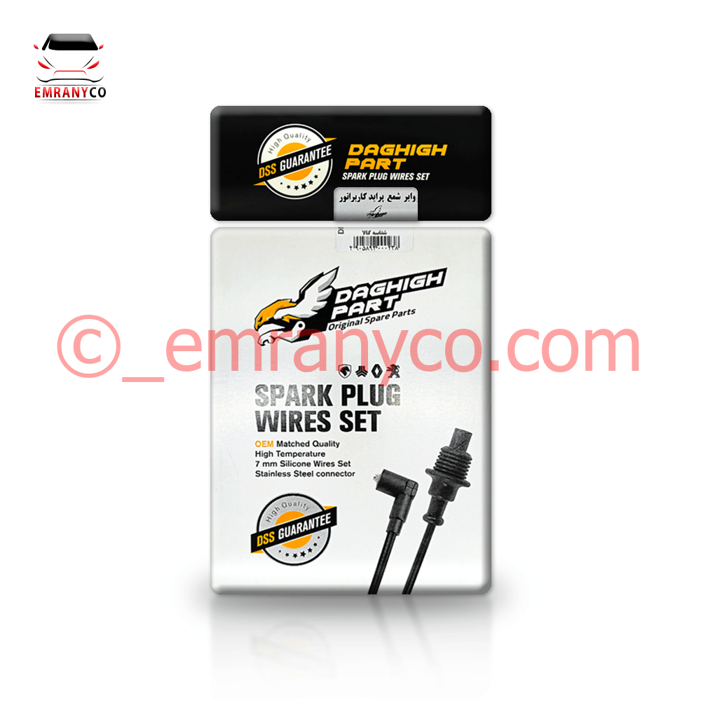 1601030 وایر شمع پراید کاربراتور DS - تصویر 1